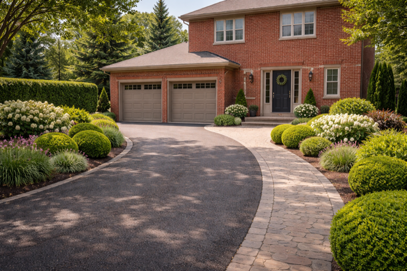 Yard maintenance and cleanup for a home in Scarborough, Ontario
